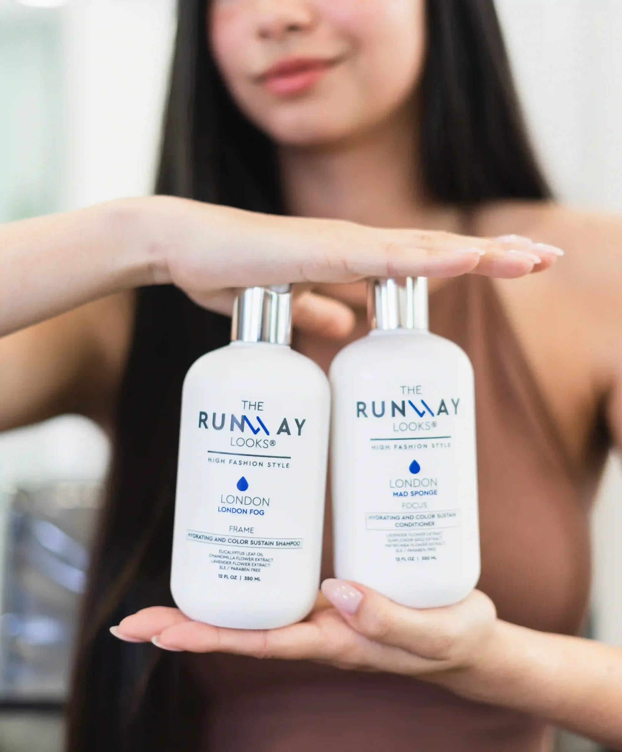 shampoo-and-conditioner-1 Girl holding The Runway Looks shampoo and conditioner