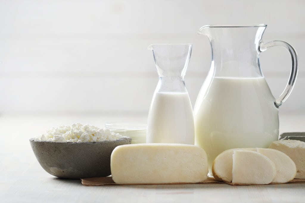 Healthy food. Dairy products on the table blog image