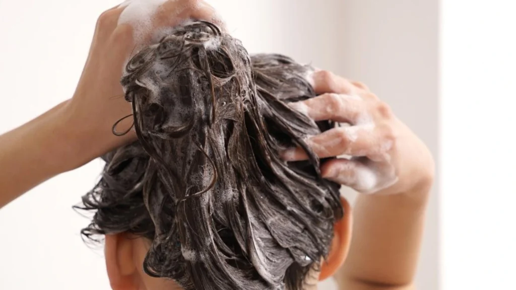 therunwaylooks wash day for coily hair pre shampoo image