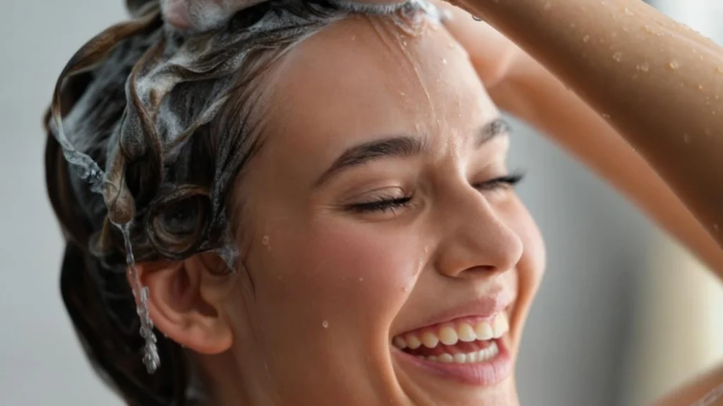 therunwaylooks how to keep hair moist blog post women using conditioner image 1