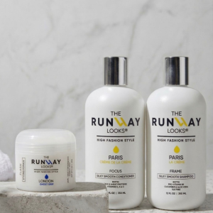 Runway Looks Hair Care Bundle – Biotin Shampoo & Conditioner + Ghost Grip Pomade (Medium-Strong Hold)
