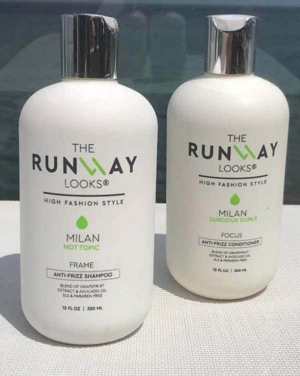 The Runway Looks Milan frizz-free shampoo and conditioner duo