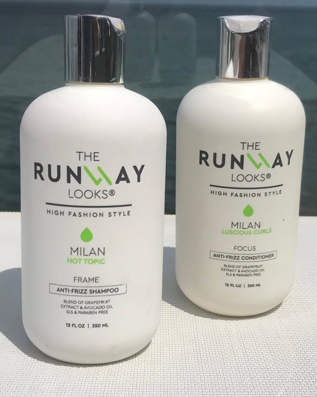 The Runway Looks Milan frizz-free shampoo and conditioner duo