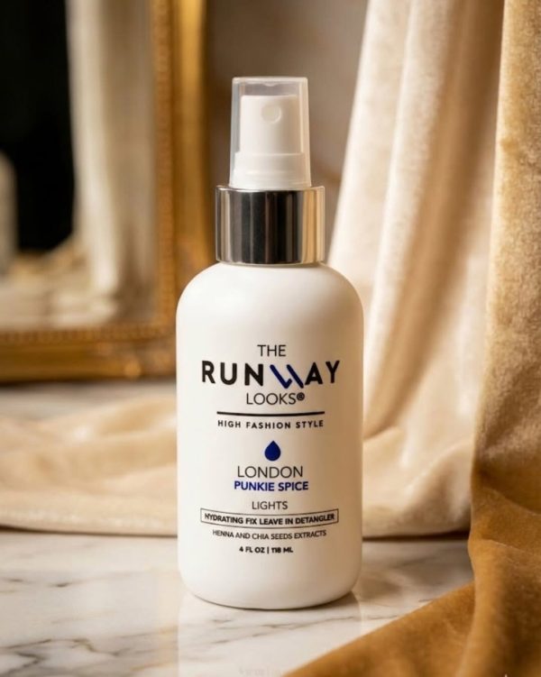The Runway Looks Punkie Spice detangler styled hair
