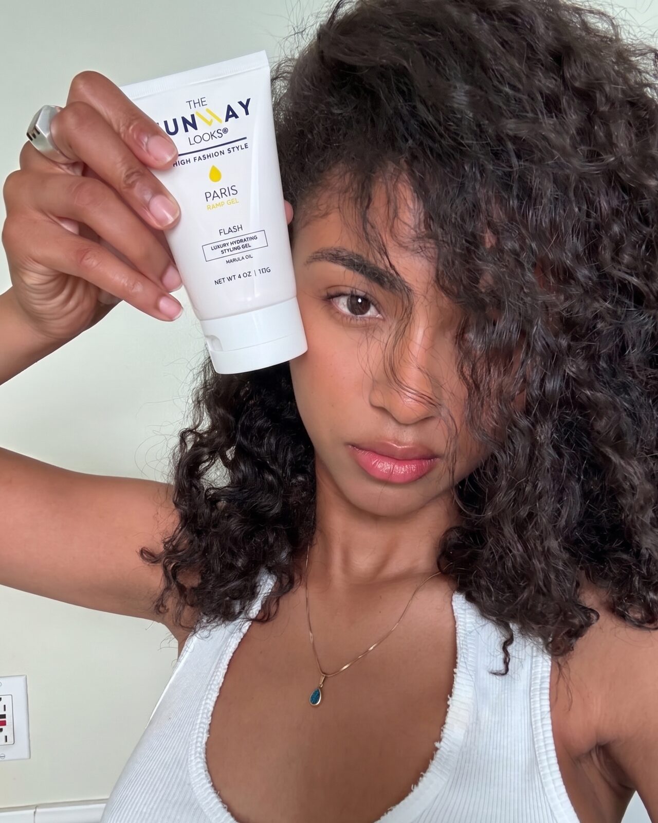 The Runway Looks Ramp Gel styling gel applied